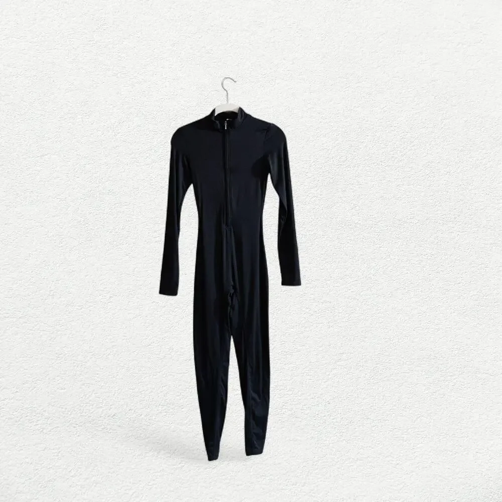 Long Sleeve Catsuit in Black